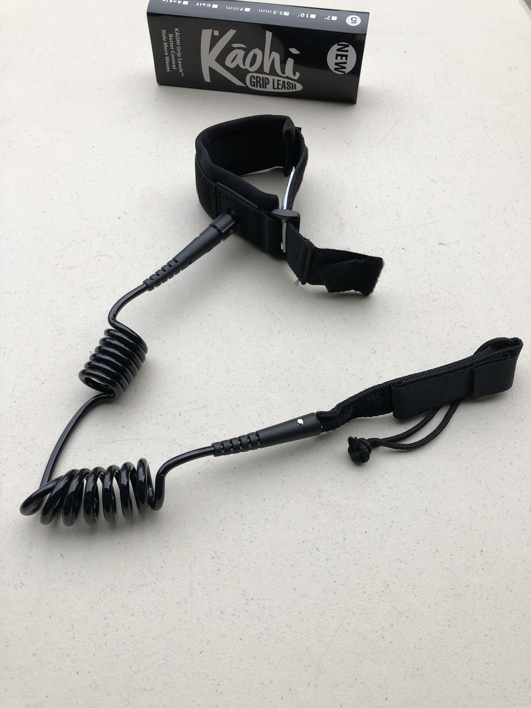 Kāohi double coil wrist leash - accroche poignet (pour wing ou bodyboard )