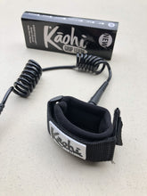 Load image into Gallery viewer, Kāohi double coil wrist leash - accroche poignet (pour wing) en couleur BLEU
